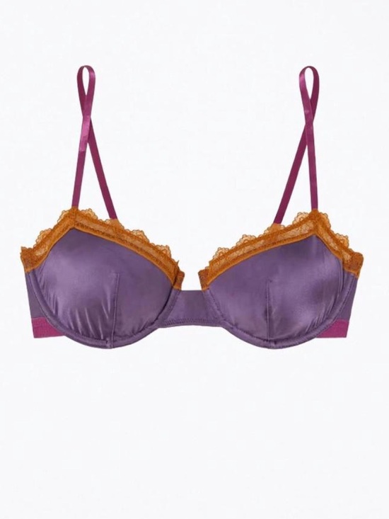 Dora Larsen Other - Dora Larsen x Free People Aralie underwire bra in Dark Purple 34C EUC 149